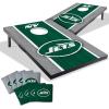 YouTheFan NFL 2′ x 3′ Portable Cornhole Game with Logo Bags(New York Jets)