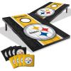YouTheFan NFL 2′ x 3′ Portable Cornhole Game with Logo Bags(Pittsburgh Steelers)