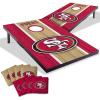 YouTheFan NFL 2′ x 3′ Portable Cornhole Game with Logo Bags(San Francisco 49ers)