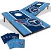 YouTheFan NFL 2′ x 3′ Portable Cornhole Game with Logo Bags(Tennessee Titans)