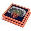 YouTheFan NFL Green Bay Packers 3D StadiumView Coasters – Lambeau Field(Chicago Bears)