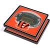 YouTheFan NFL Green Bay Packers 3D StadiumView Coasters – Lambeau Field(Cincinnati Bengals)