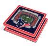 YouTheFan NFL Green Bay Packers 3D StadiumView Coasters – Lambeau Field(Houston Texans)