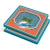 YouTheFan NFL Green Bay Packers 3D StadiumView Coasters – Lambeau Field(Miami Dolphins)