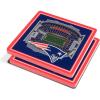YouTheFan NFL Green Bay Packers 3D StadiumView Coasters – Lambeau Field(New England Patriots)
