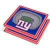 YouTheFan NFL Green Bay Packers 3D StadiumView Coasters – Lambeau Field(New York Giants)