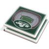 YouTheFan NFL Green Bay Packers 3D StadiumView Coasters – Lambeau Field(New York Jets)
