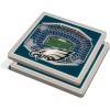 YouTheFan NFL Green Bay Packers 3D StadiumView Coasters – Lambeau Field(Philadelphia Eagles)