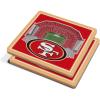 YouTheFan NFL Green Bay Packers 3D StadiumView Coasters – Lambeau Field(San Francisco 49ers)