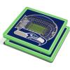 YouTheFan NFL Green Bay Packers 3D StadiumView Coasters – Lambeau Field(Seattle Seahawks)