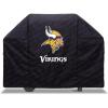 YouTheFan NFL Heavy Duty Waterproof Grill Cover – UV Resistant, Durable Polyester BBQ Cover, Weatherproof Protection for Outdoor Gas or Charcoal Grills, for Grills up to 5’ Wide(Minnesota Vikings)