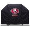 YouTheFan NFL Heavy Duty Waterproof Grill Cover – UV Resistant, Durable Polyester BBQ Cover, Weatherproof Protection for Outdoor Gas or Charcoal Grills, for Grills up to 5’ Wide(San Francisco 49ers)