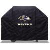 YouTheFan NFL Heavy Duty Waterproof Grill Cover – UV Resistant, Durable Polyester BBQ Cover, Weatherproof Protection for Outdoor Gas or Charcoal Grills, for Grills up to 5’ Wide(Baltimore Ravens)