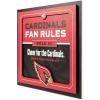 YouTheFan Officially-licensed NFL Fan Rules Wall Art, multiple layers, humorous team artwork sports fan motto, showcases funny rules, indoor decor(Arizona Cardinals)
