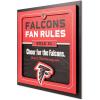 YouTheFan Officially-licensed NFL Fan Rules Wall Art, multiple layers, humorous team artwork sports fan motto, showcases funny rules, indoor decor(Atlanta Falcons)