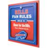 YouTheFan Officially-licensed NFL Fan Rules Wall Art, multiple layers, humorous team artwork sports fan motto, showcases funny rules, indoor decor(Buffalo Bills)