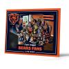 YouTheFan Officially-licensed NFL Purebred 3D Wall Art – Humorous original hand-drawn cartoon artwork, multi-layer, funny gift, indoor team decor(Chicago Bears)