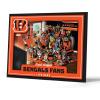 YouTheFan Officially-licensed NFL Purebred 3D Wall Art – Humorous original hand-drawn cartoon artwork, multi-layer, funny gift, indoor team decor(Cincinnati Bengals)