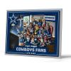 YouTheFan Officially-licensed NFL Purebred 3D Wall Art – Humorous original hand-drawn cartoon artwork, multi-layer, funny gift, indoor team decor(Dallas Cowboys)