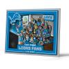YouTheFan Officially-licensed NFL Purebred 3D Wall Art – Humorous original hand-drawn cartoon artwork, multi-layer, funny gift, indoor team decor(Detroit Lions)