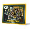 YouTheFan Officially-licensed NFL Purebred 3D Wall Art – Humorous original hand-drawn cartoon artwork, multi-layer, funny gift, indoor team decor(Green Bay Packers)