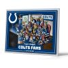 YouTheFan Officially-licensed NFL Purebred 3D Wall Art – Humorous original hand-drawn cartoon artwork, multi-layer, funny gift, indoor team decor(Indianapolis Colts)