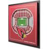 YouTheFan Officially-licensed NFL Stadium Series 3D Wall Art – multi-layer team stadium replica, detailed sports fan gift, indoor decor(Arizona Cardinals)