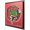 YouTheFan Officially-licensed NFL Stadium Series 3D Wall Art – multi-layer team stadium replica, detailed sports fan gift, indoor decor(Atlanta Falcons)