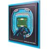 YouTheFan Officially-licensed NFL Stadium Series 3D Wall Art – multi-layer team stadium replica, detailed sports fan gift, indoor decor(Carolina Panthers)