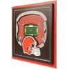 YouTheFan Officially-licensed NFL Stadium Series 3D Wall Art – multi-layer team stadium replica, detailed sports fan gift, indoor decor(Cleveland Browns)