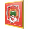 YouTheFan Officially-licensed NFL Stadium Series 3D Wall Art – multi-layer team stadium replica, detailed sports fan gift, indoor decor(Kansas City Chiefs)