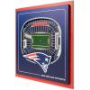 YouTheFan Officially-licensed NFL Stadium Series 3D Wall Art – multi-layer team stadium replica, detailed sports fan gift, indoor decor(New England Patriots)
