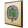 YouTheFan Officially-licensed NFL Stadium Series 3D Wall Art – multi-layer team stadium replica, detailed sports fan gift, indoor decor(New Orleans Saints)