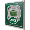 YouTheFan Officially-licensed NFL Stadium Series 3D Wall Art – multi-layer team stadium replica, detailed sports fan gift, indoor decor(New York Jets)