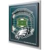 YouTheFan Officially-licensed NFL Stadium Series 3D Wall Art – multi-layer team stadium replica, detailed sports fan gift, indoor decor(Philadelphia Eagles)