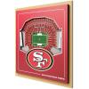 YouTheFan Officially-licensed NFL Stadium Series 3D Wall Art – multi-layer team stadium replica, detailed sports fan gift, indoor decor(San Francisco 49ers)