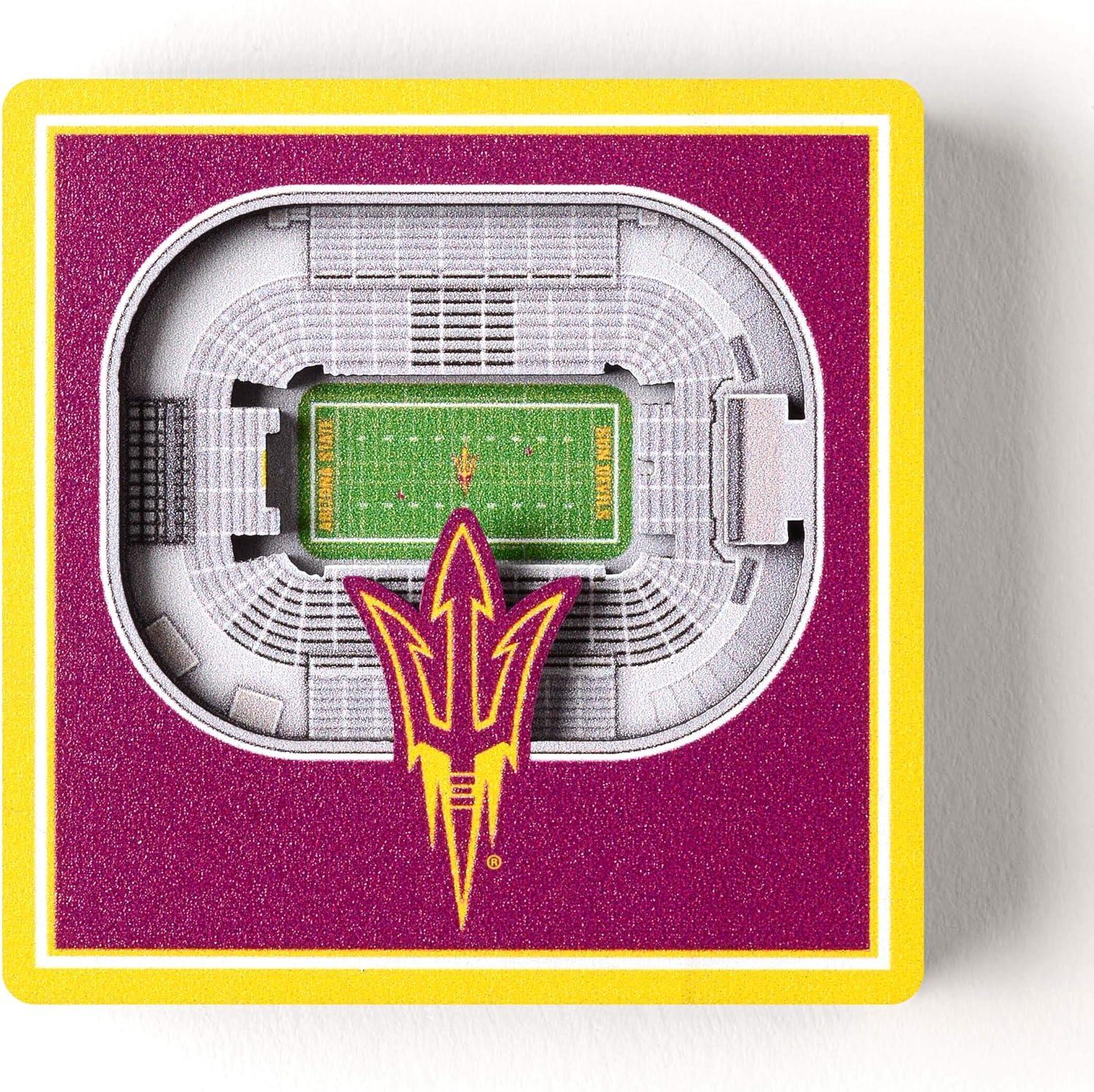 imageYouTheFan NCAA 3D StadiumView MagnetArizona State Sun Devils