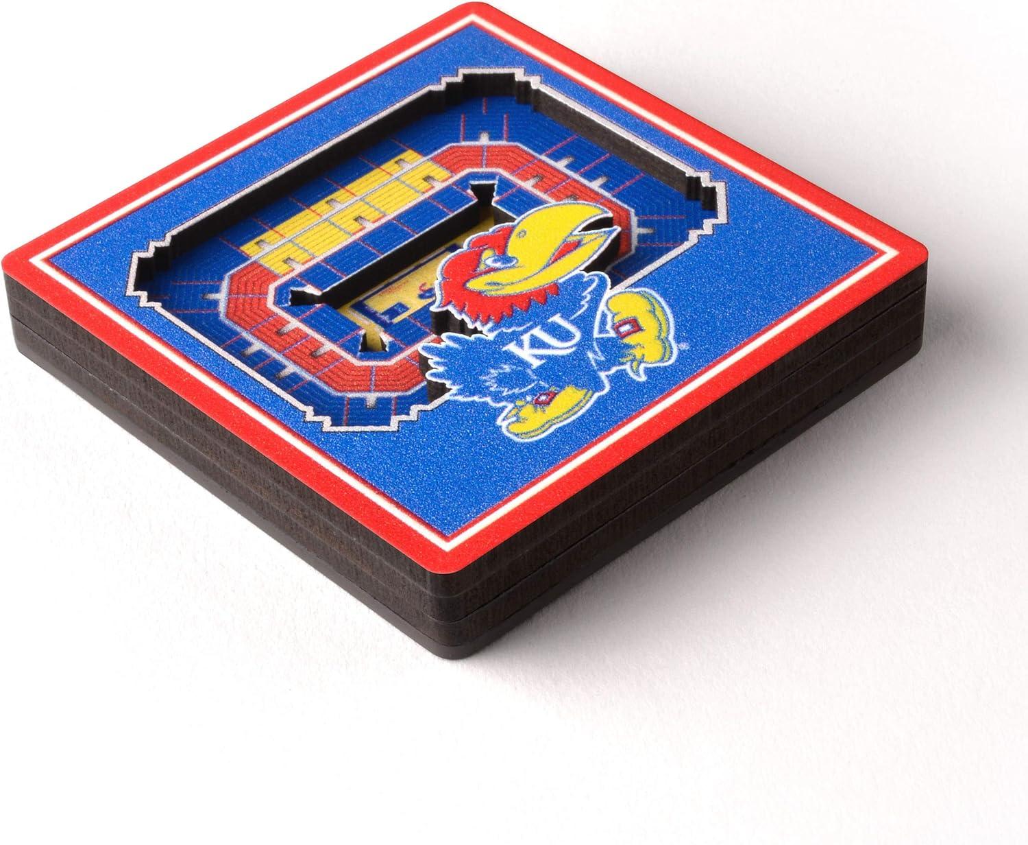 imageYouTheFan NCAA 3D StadiumView MagnetKansas Jayhawks