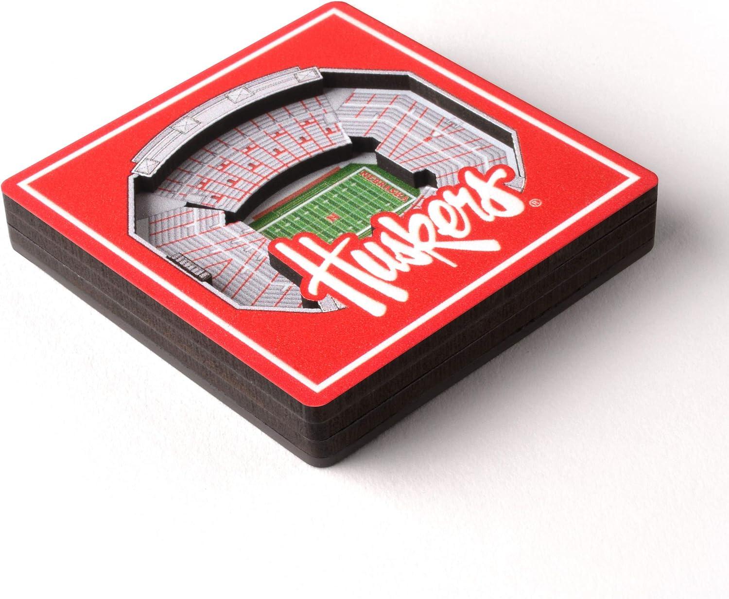 imageYouTheFan NCAA 3D StadiumView MagnetNebraska Cornhuskers