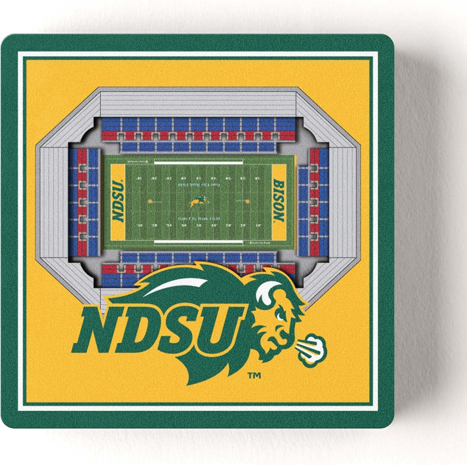 imageYouTheFan NCAA 3D StadiumView MagnetNorth Dakota State Bison