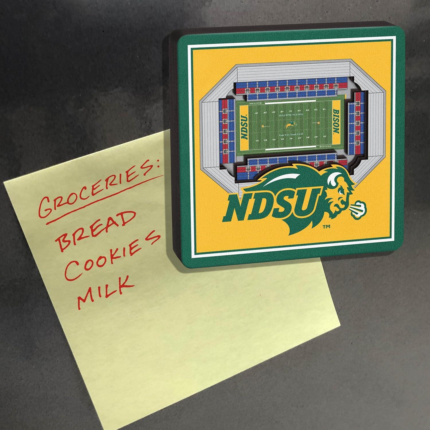 imageYouTheFan NCAA 3D StadiumView MagnetNorth Dakota State Bison