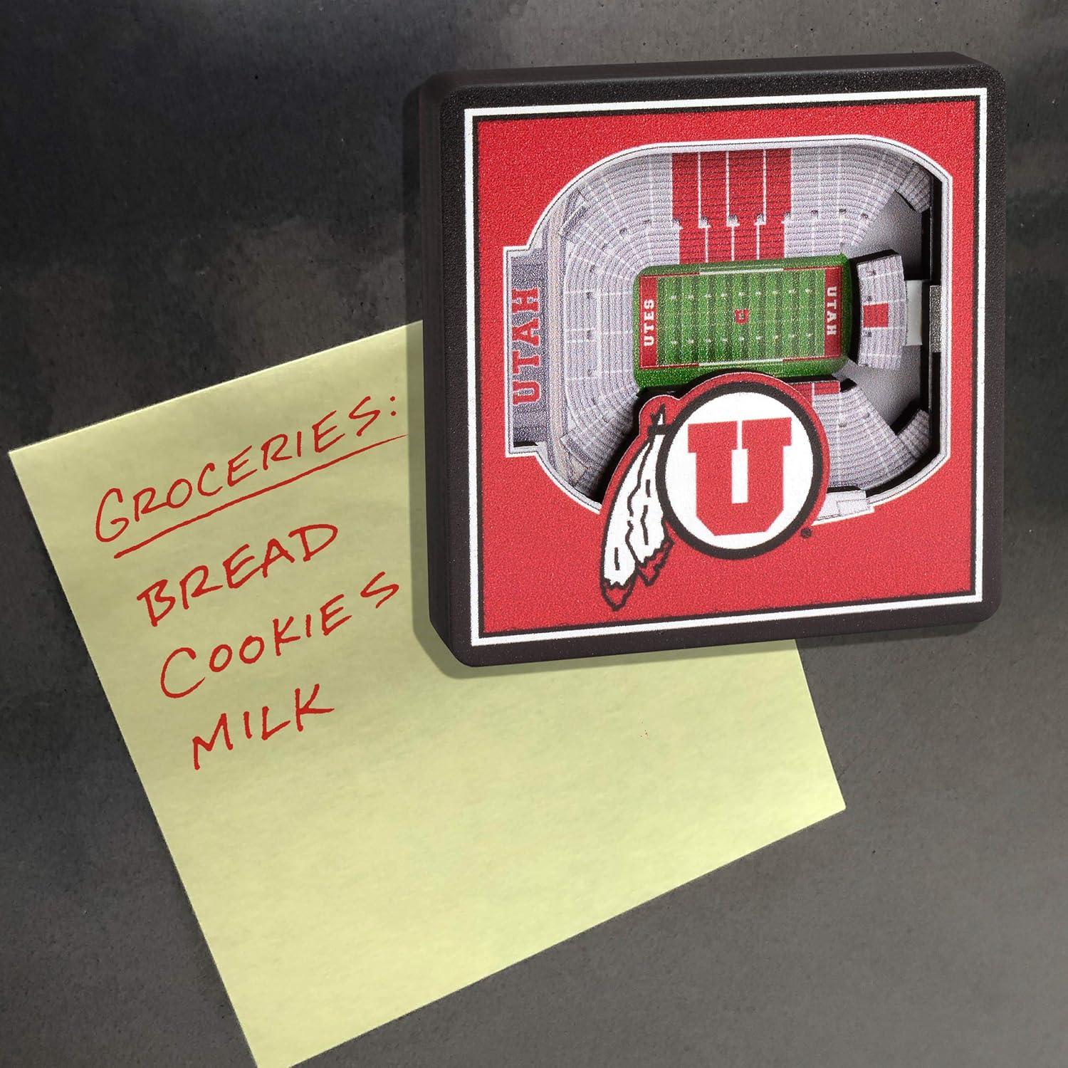 imageYouTheFan NCAA 3D StadiumView MagnetUtah Utes