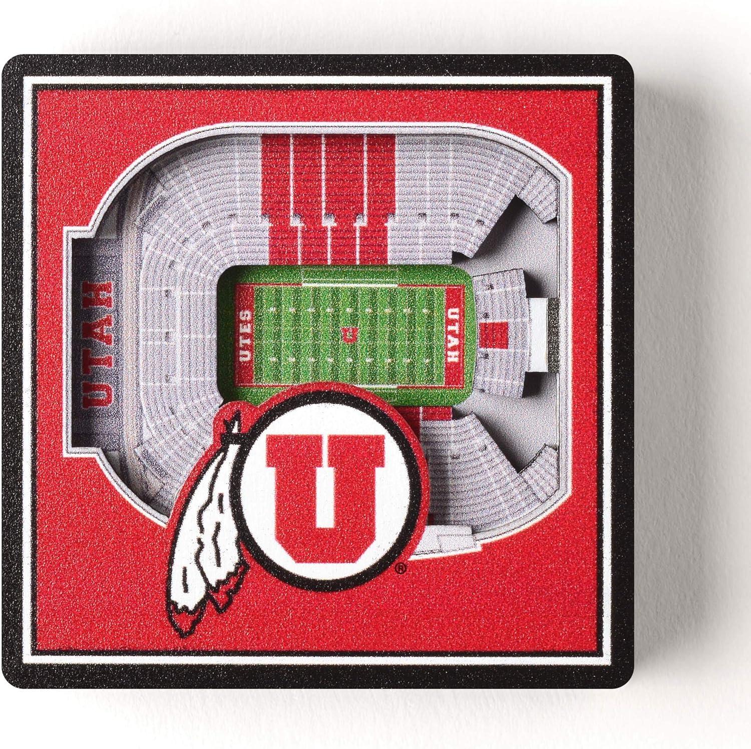 imageYouTheFan NCAA 3D StadiumView MagnetUtah Utes