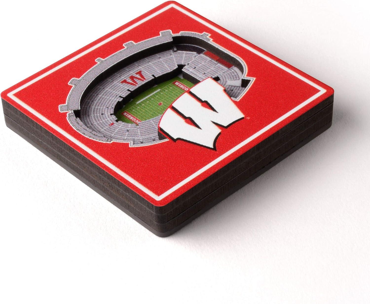 imageYouTheFan NCAA 3D StadiumView MagnetWisconsin Badgers