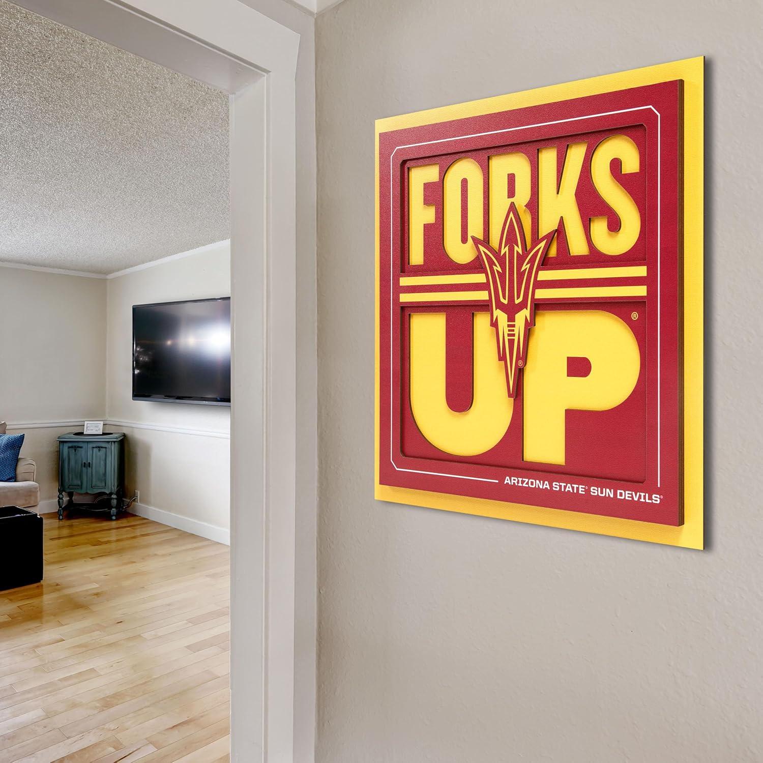 imageYouTheFan NCAA Arizona State Sun Devils Slogan Series 3D Wall ArtArizona State Sun Devils
