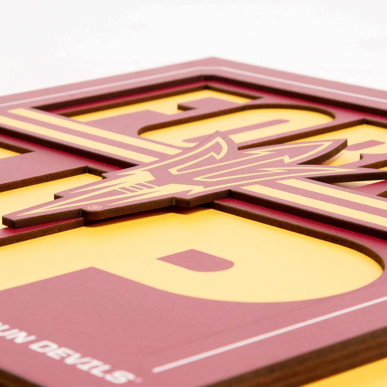 imageYouTheFan NCAA Arizona State Sun Devils Slogan Series 3D Wall ArtArizona State Sun Devils