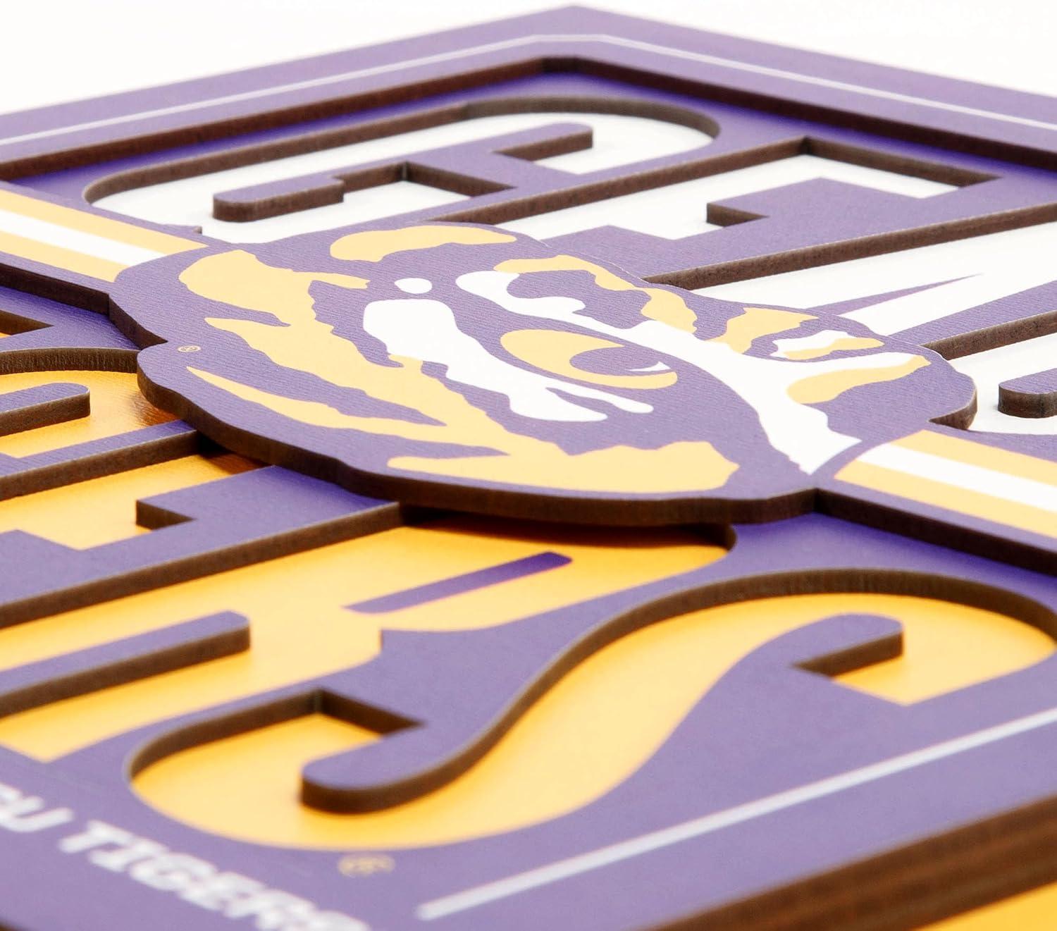 imageYouTheFan NCAA Arizona State Sun Devils Slogan Series 3D Wall ArtLSU Tigers