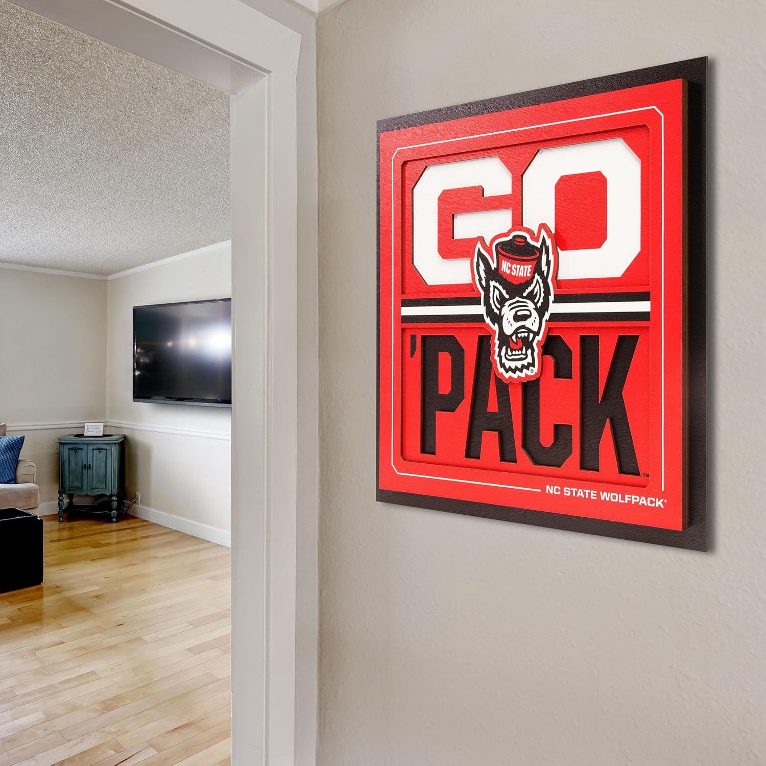 imageYouTheFan NCAA Arizona State Sun Devils Slogan Series 3D Wall ArtNC State Wolfpack