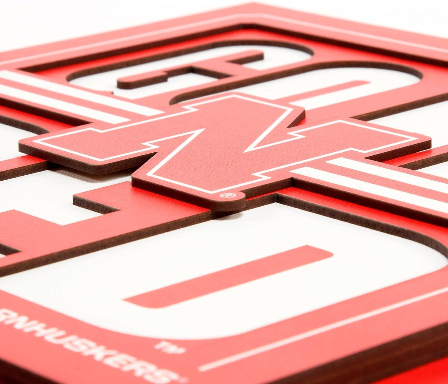 imageYouTheFan NCAA Arizona State Sun Devils Slogan Series 3D Wall ArtNebraska Cornhuskers