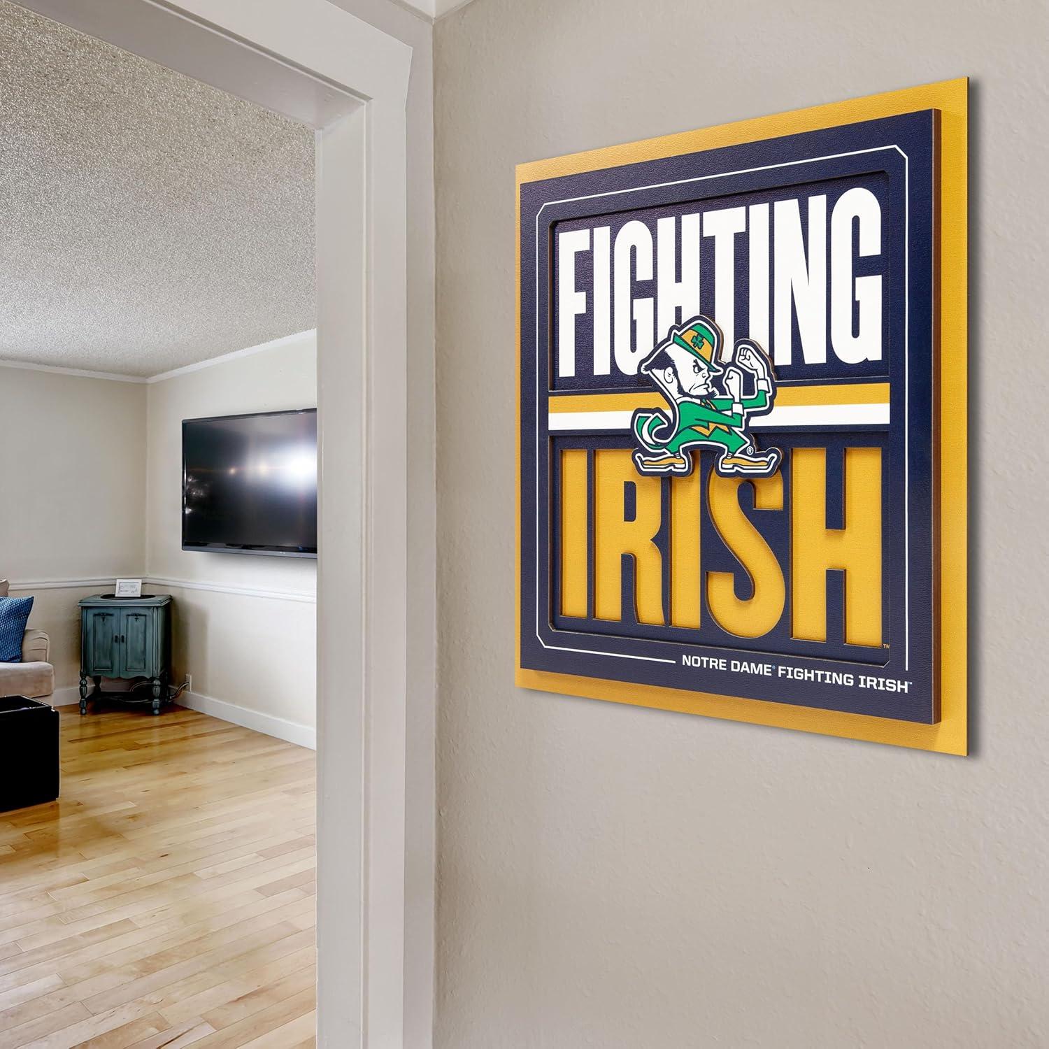 imageYouTheFan NCAA Arizona State Sun Devils Slogan Series 3D Wall ArtNotre Dame Fighting Irish